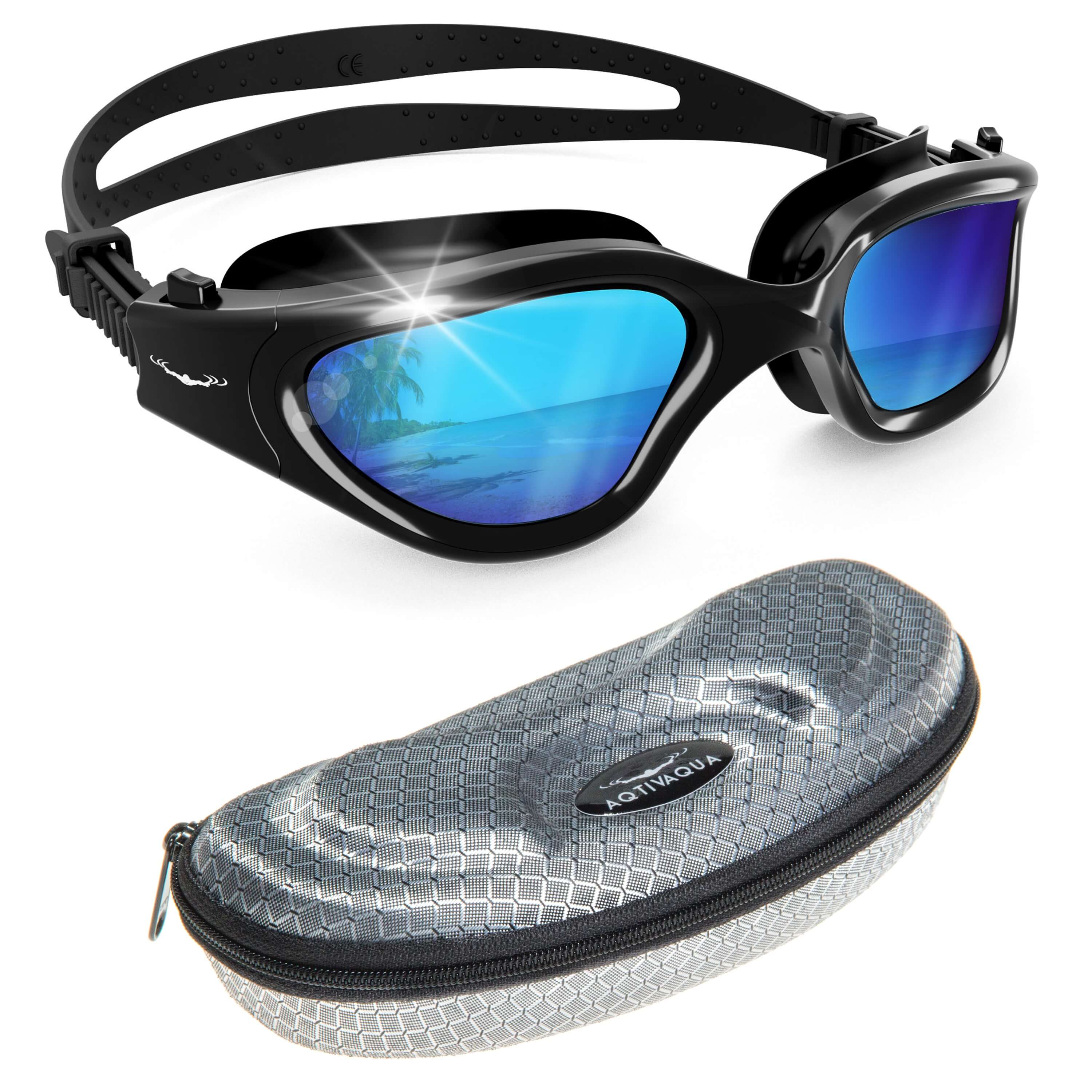 Gafas de natación DX Wide View + funda protectora SHOCK