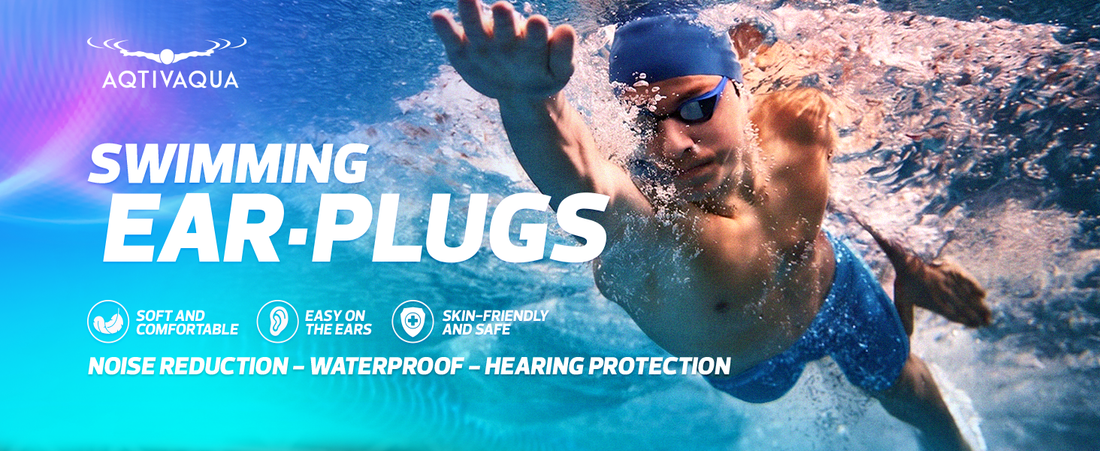 AqtivAqua Ear Plugs for Swimming – 4 Pairs (4 Colors) Soft Silicone Swimming Ear Plugs, Waterproof &amp; Comfortable Secure Fit Swim Ear Plugs for Surfing, Snorkeling, all Water Sports, for Adults &amp; Teens